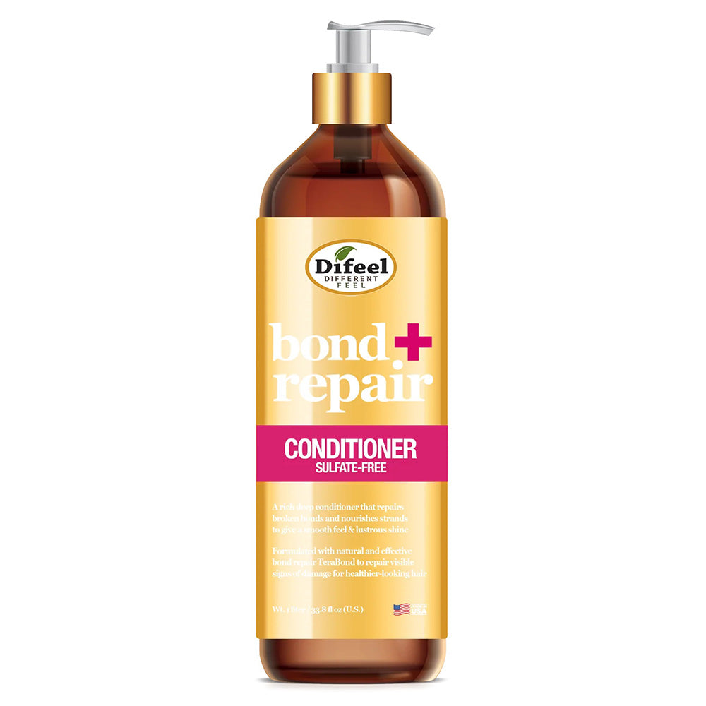 Difeel Bond and Repair Sulfate Free Hair Conditioner 33.8Oz (1Lt)